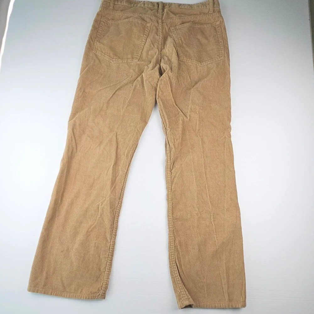 Cremieux Classics Mens Tan Corduroy Pants 34x32 Khaki Cotton Straight Leg